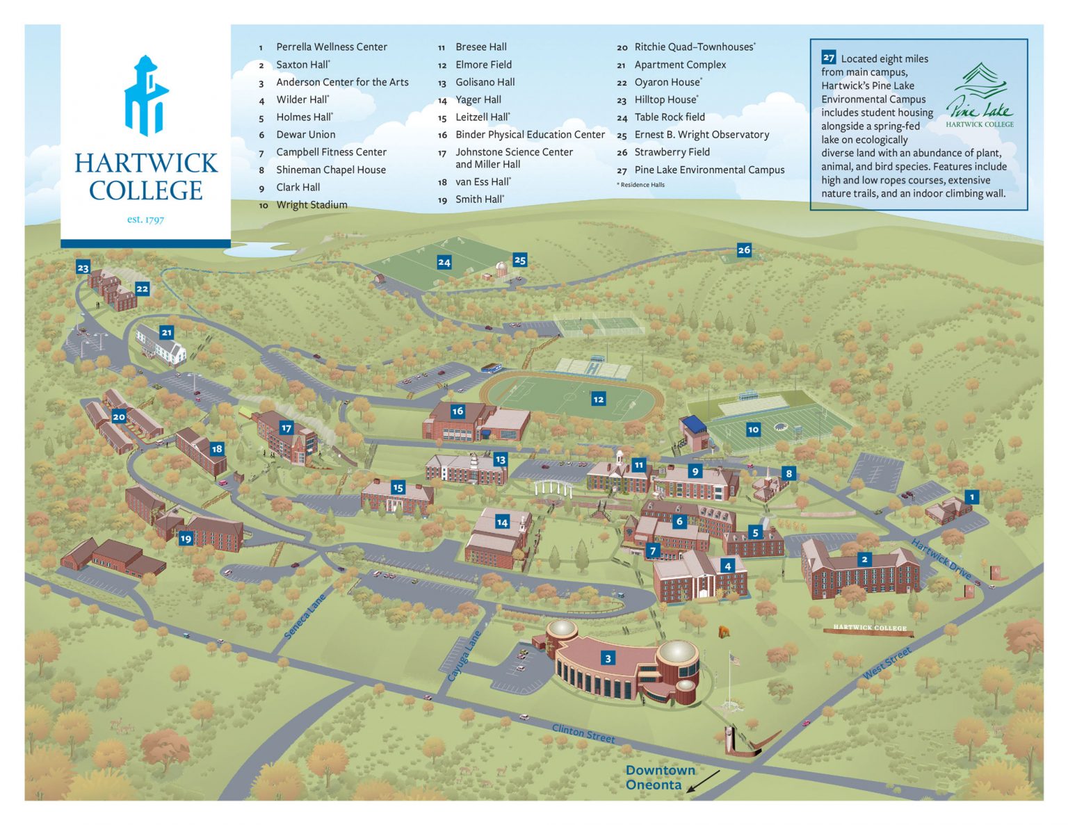 Everything Oneonta Campus Maps Everything Oneonta